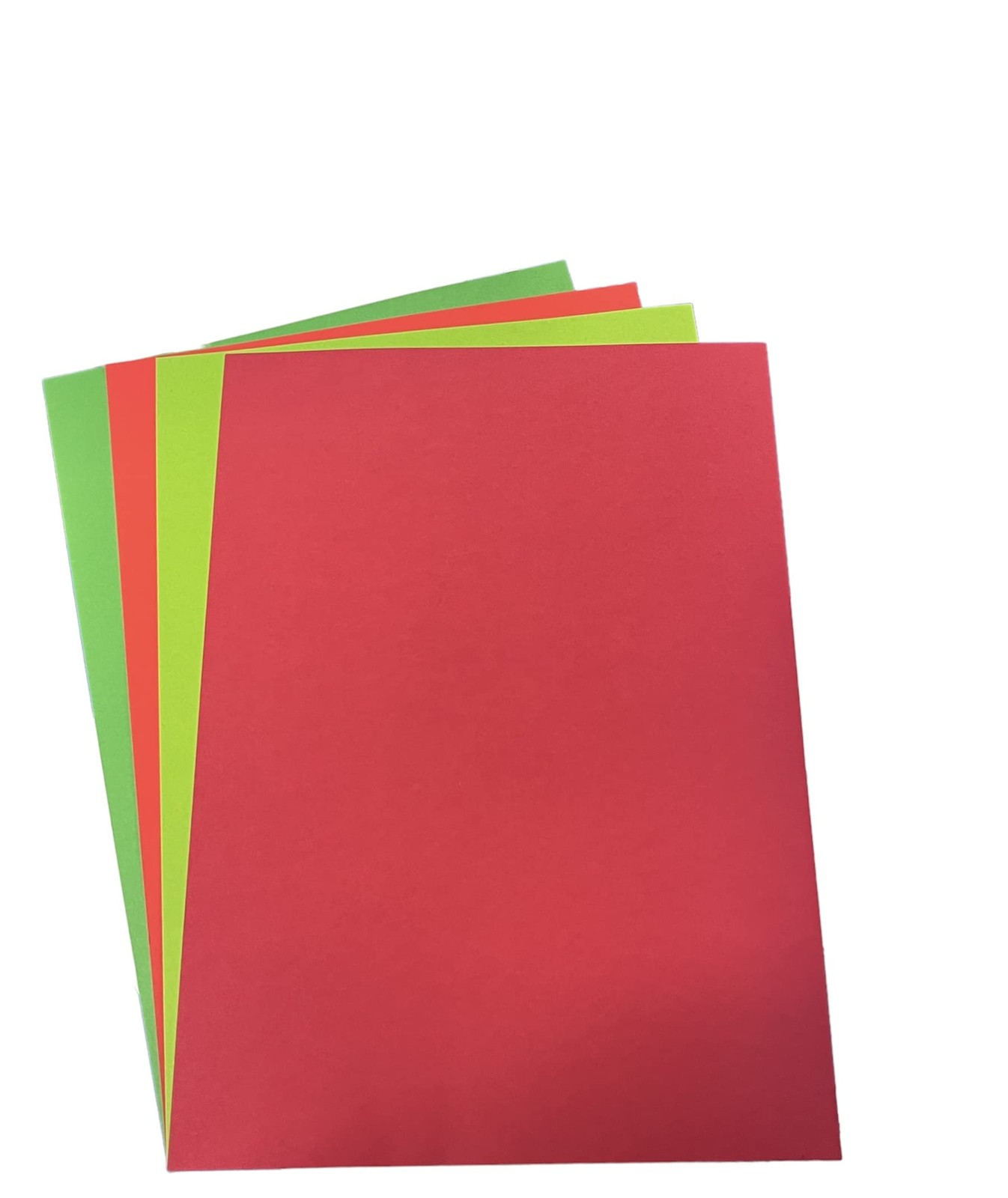 Christmas Cards, 160gsm, A4, Red/Green, 40 Sheets Per Colour, 10 Sheets
