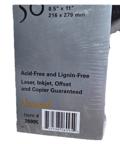 Lot 3 Wausau Astroparche Tri-Fold Brochure Paper Natural Parchment 65lb Sealed