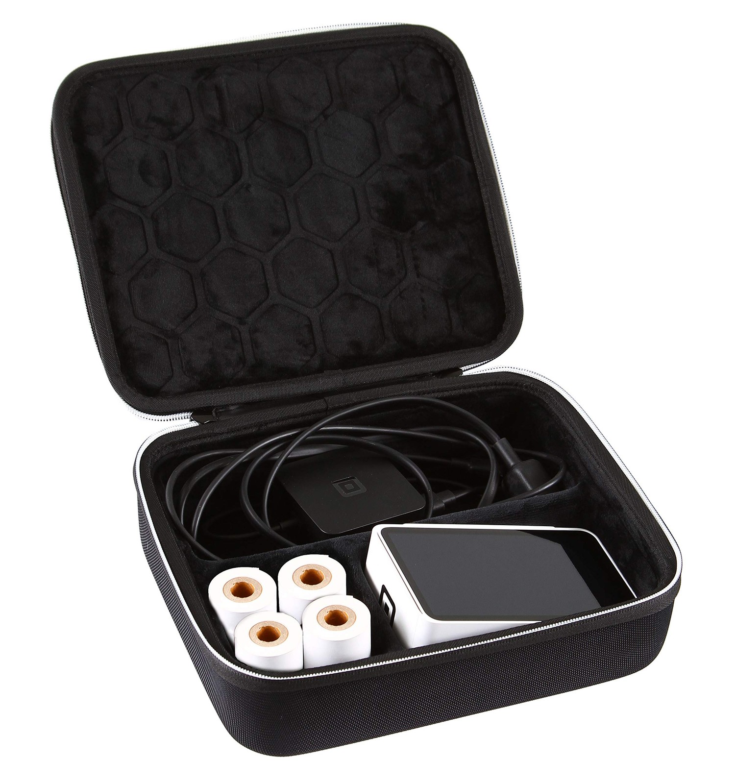 2TUFF Square Reader Case – Fits Terminal Charger and 4 Large, Black