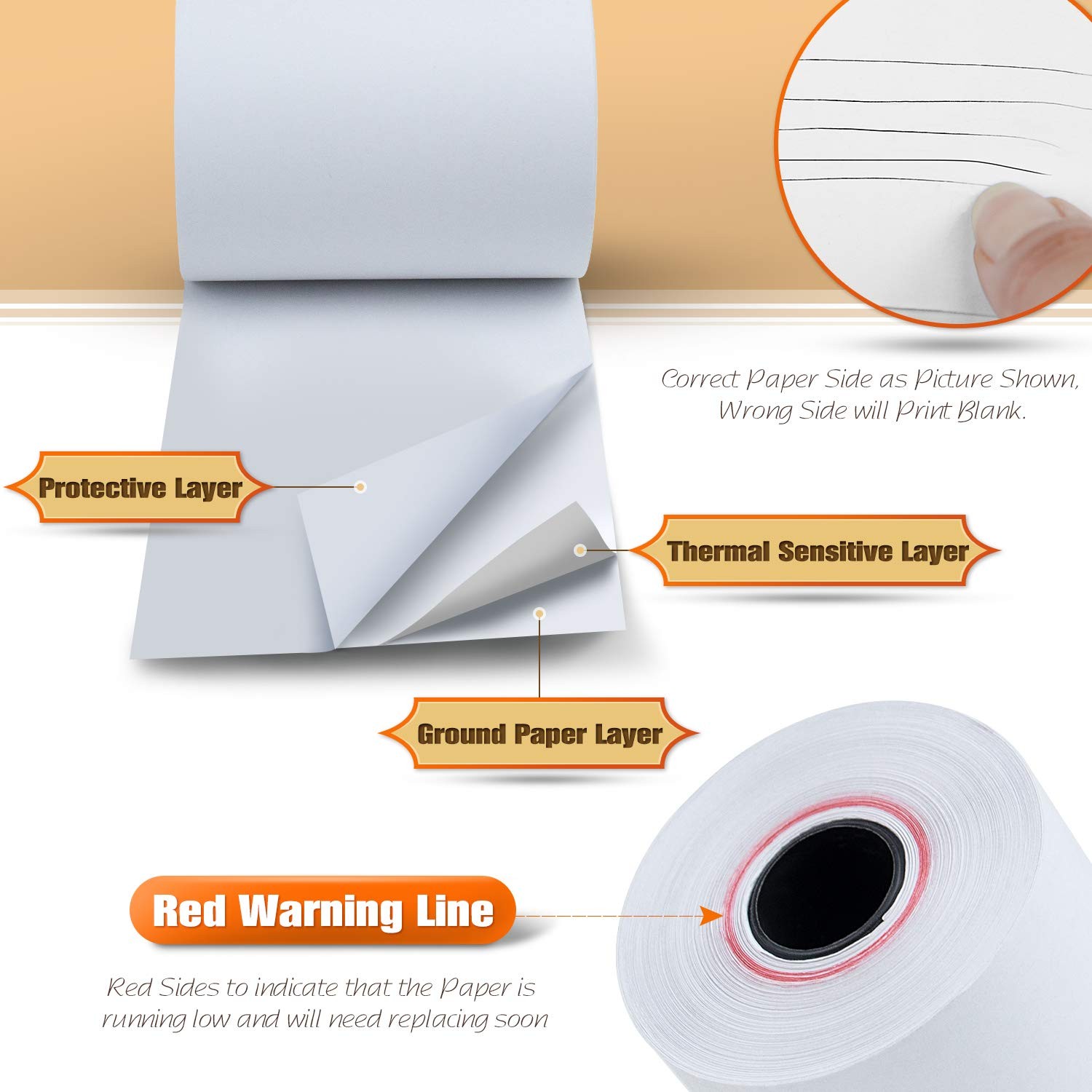 TK Thermal King, (50 Rolls) 2 1/4″ x 85′ 2-1/4″ X 85′, 50 Rolls