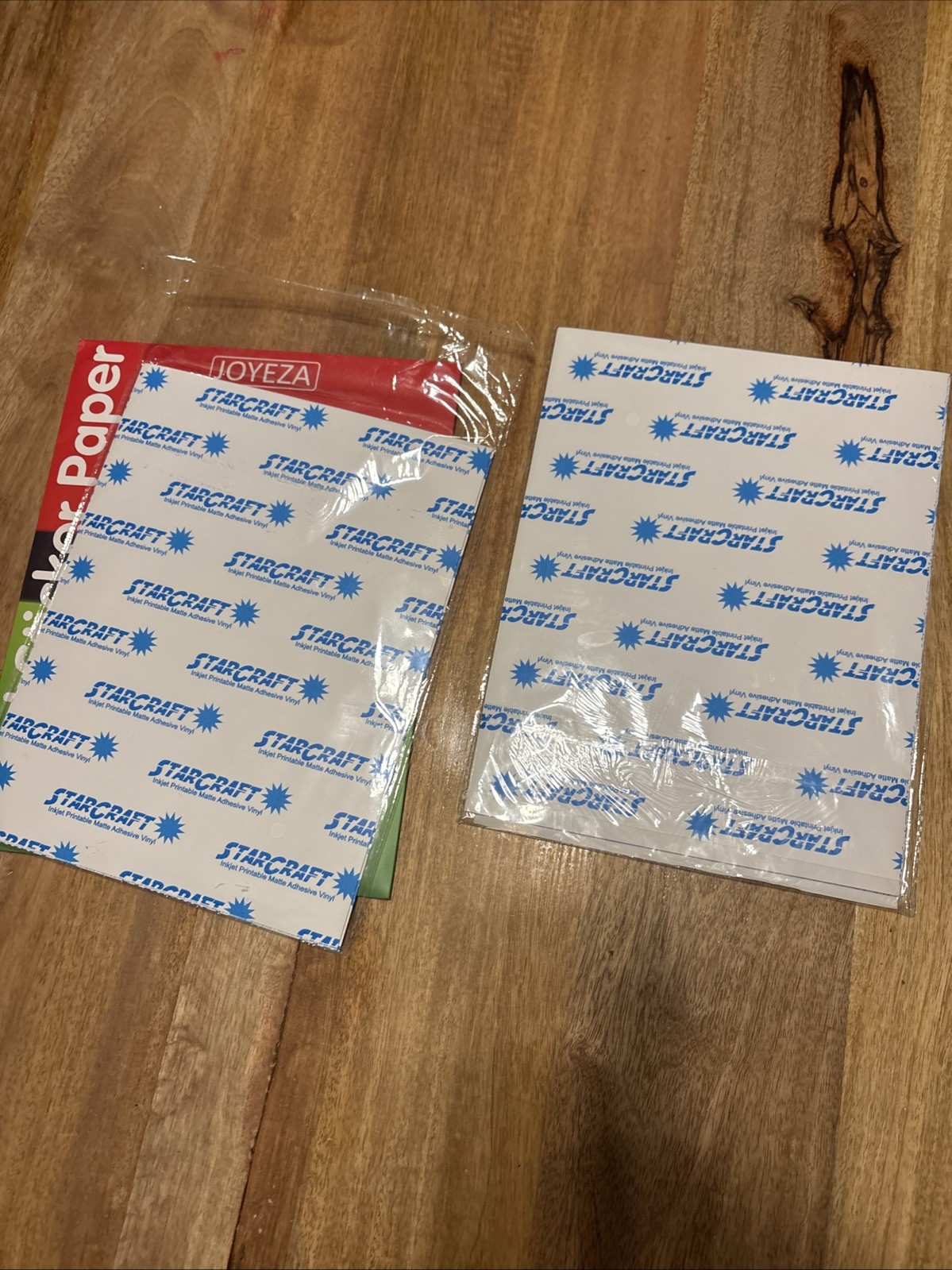 StarCraft Matte Inkjet Printable Adhesive Vinyl Sticker Paper Lot