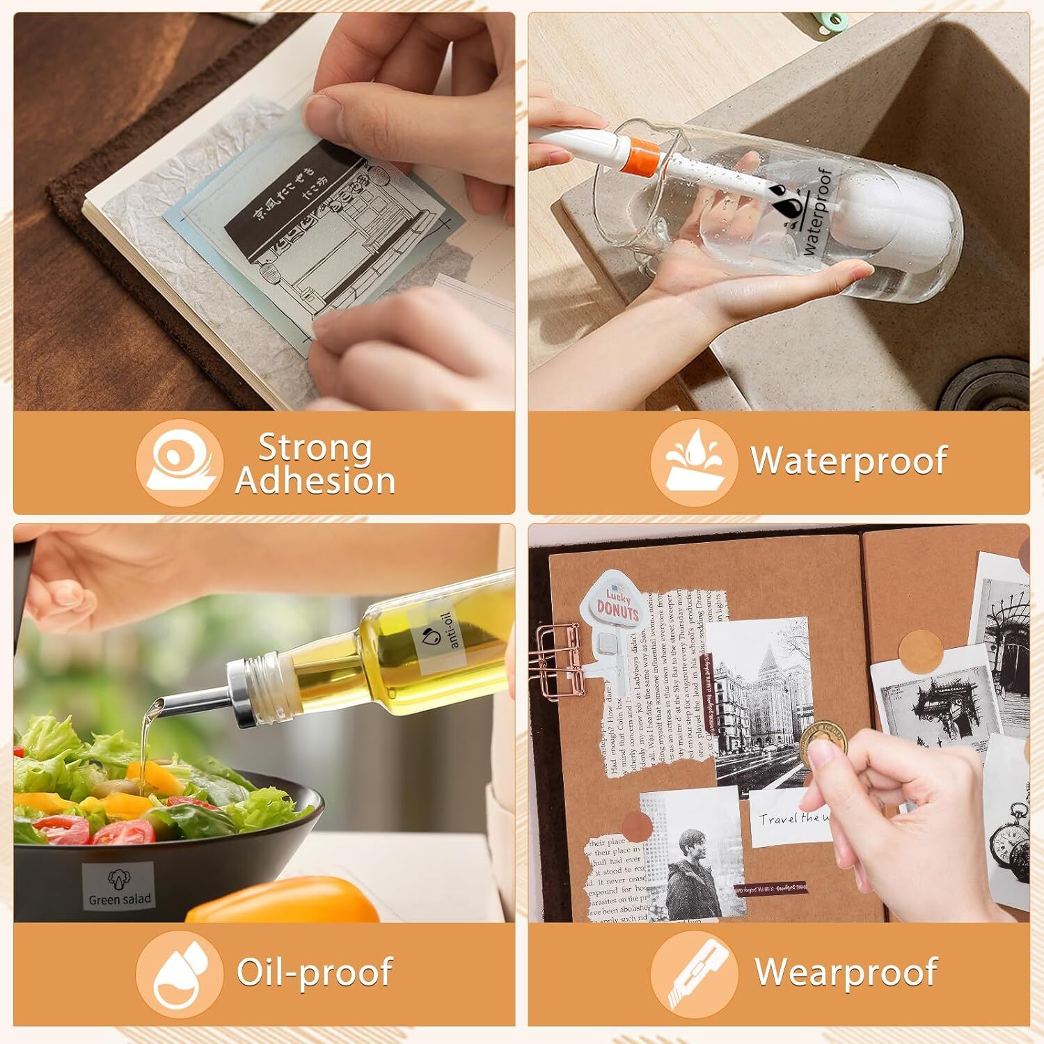 Transparent Adhesive Thermal Paper Sticker Paper Printer Label for Phomemo T02