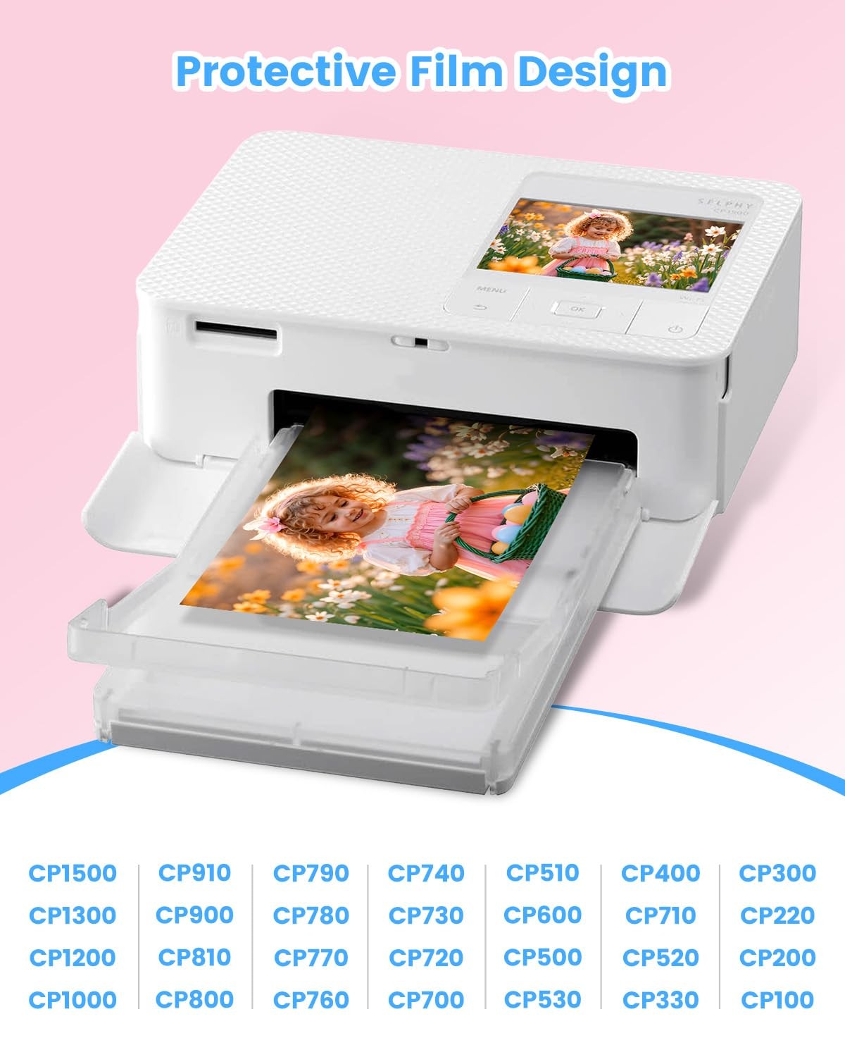 Fimax Photo Paper Compatible with Canon Selphy CP1500 CP1300 CP1200 CP910 CP100…