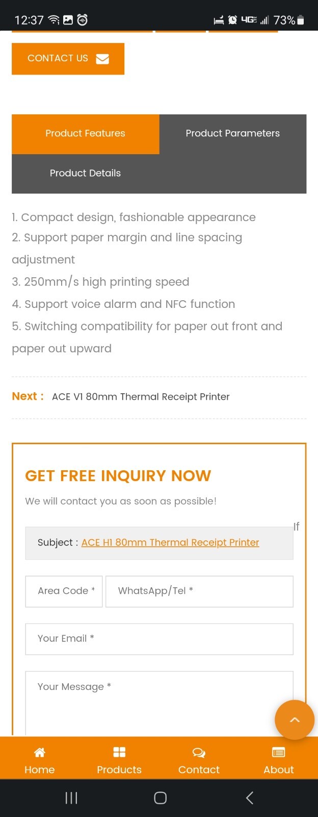 Thermal Receipt Printer – Nayelish ACE H1 80mm