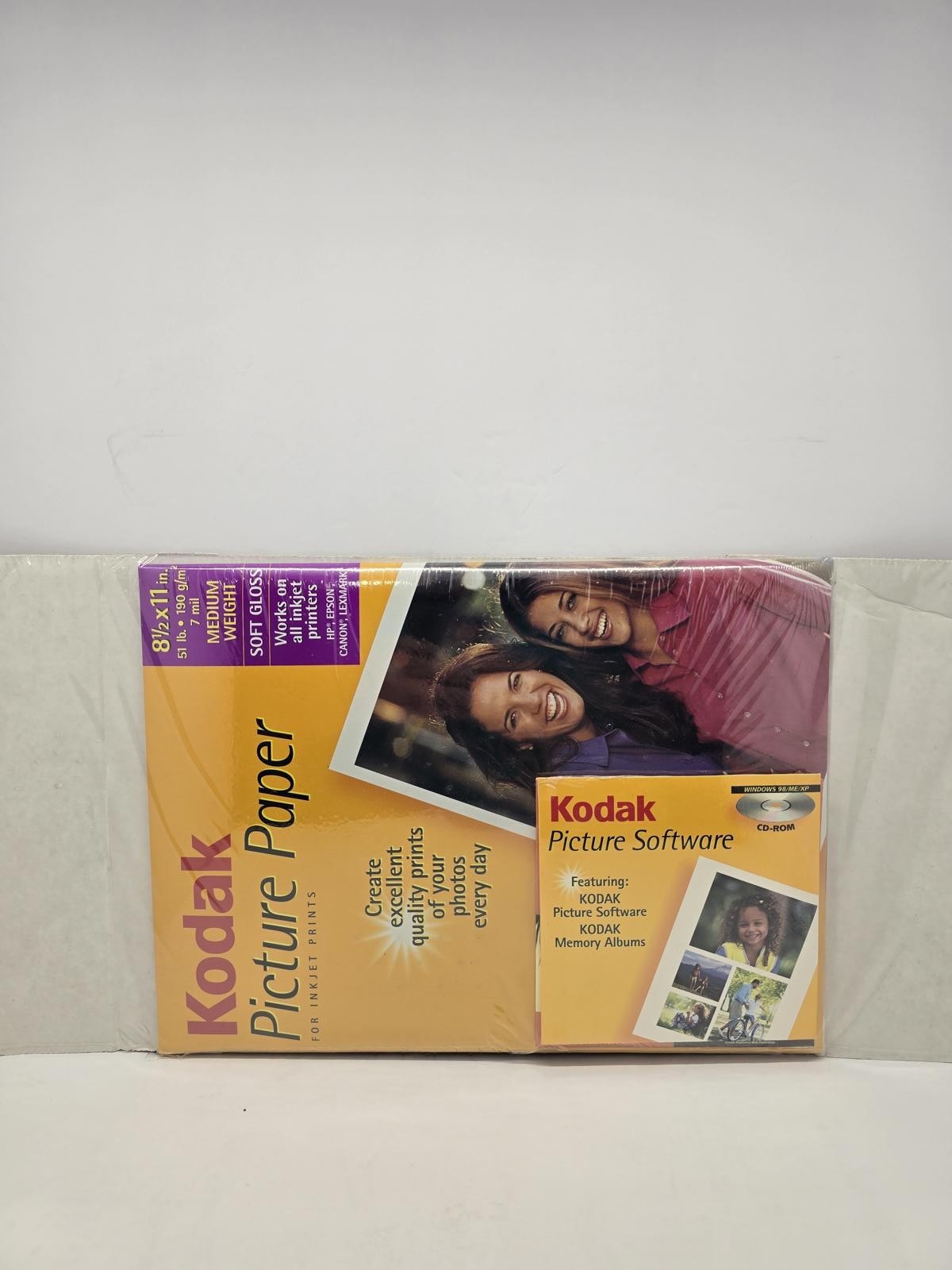 New Sealed Kodak Picture/CD Photo Paper 8 1/2″ x 11″ Soft Gloss 25 Printer Sheet