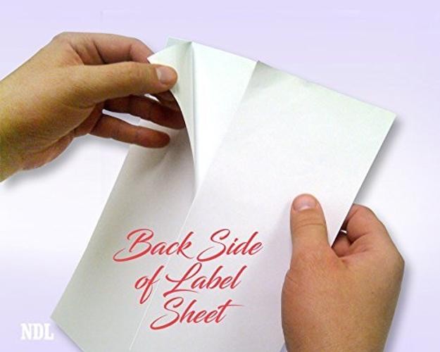 – 8-1/2 x 11″ Neon 8.5″ x 11″ – 1 Per Page | 25 Labels Orange Fluorescent