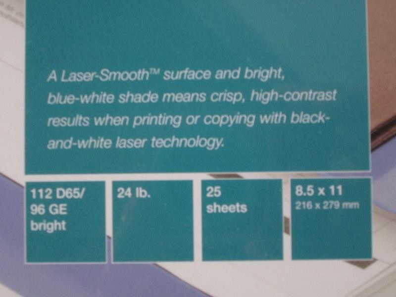 8 Sealed Packages Domtar Microprint Coated Laser Paper – Various Weight Covers