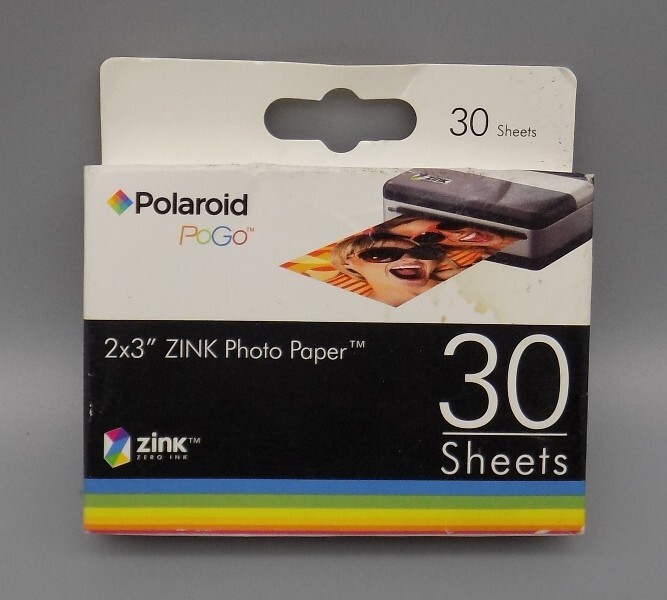 Polaroid Zink Photo Paper 30 Sheets 2×3 Inch New Old Stock Exp 08/09 POGO