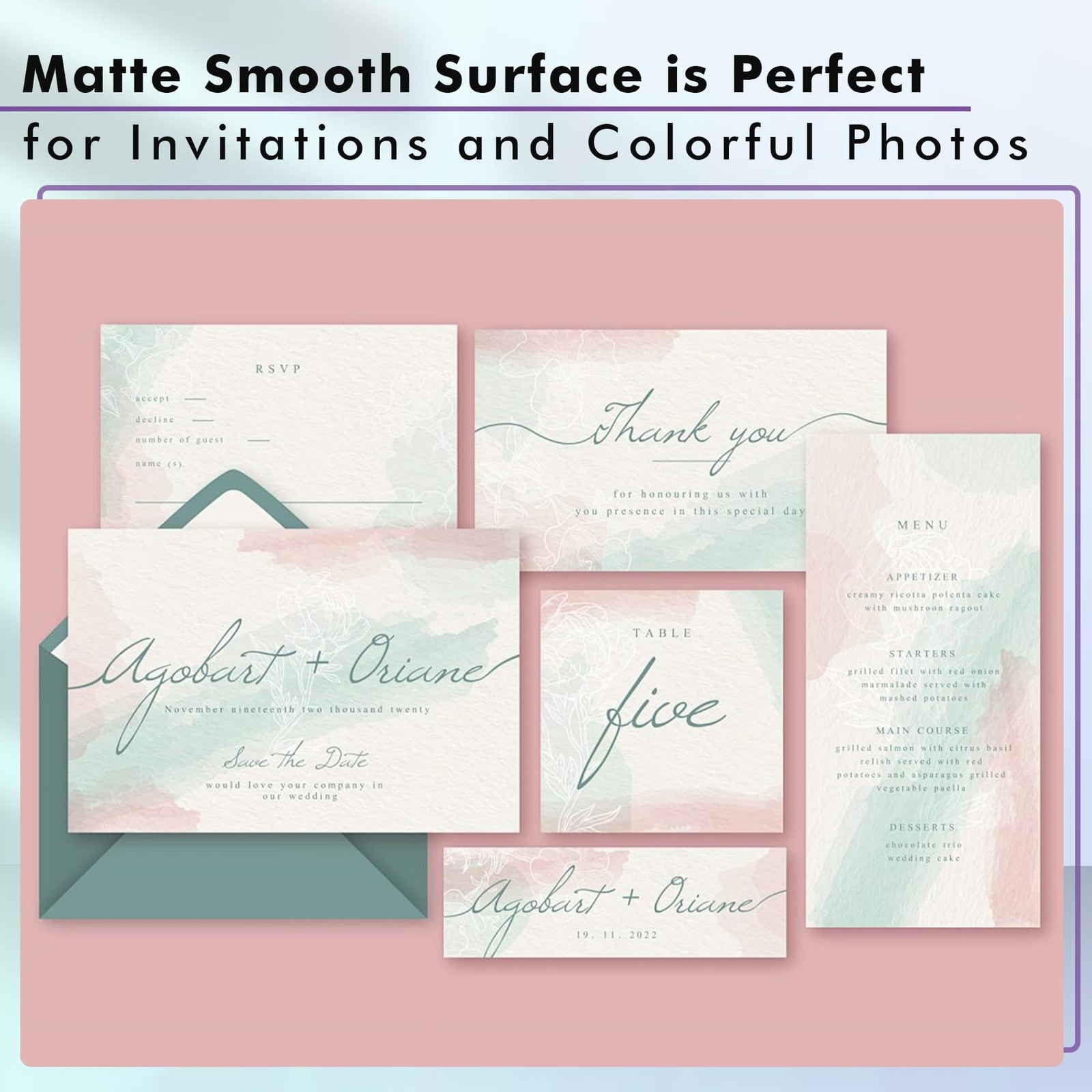 Koala Photo Paper Matte Coated 4×6 Inch 48LB Presentation 100 Sheets Inkjet
