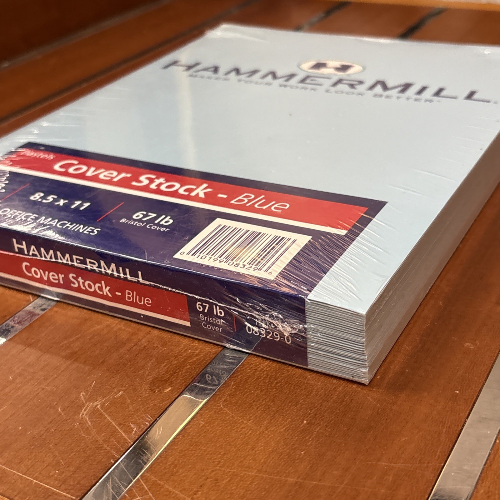 Hammermill Cover Stock – Pastels, Blue – 125 Sheets, 8.5×11, 67 lb Bristol Cover