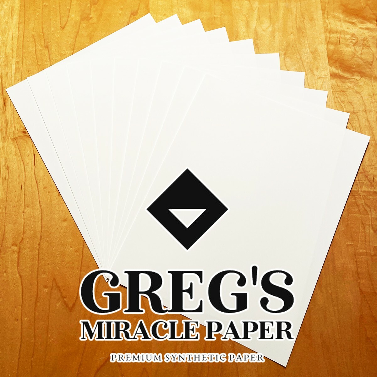 Greg’s Miracle Paper – 100 sheets of synthetic paper for inkjet printing 8.5×11