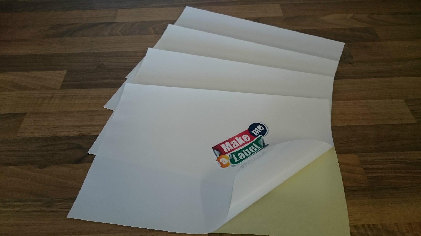 20 Super White Semi-Gloss A4 Self Adhesive Inkjet Printable Paper Sticker Sheets