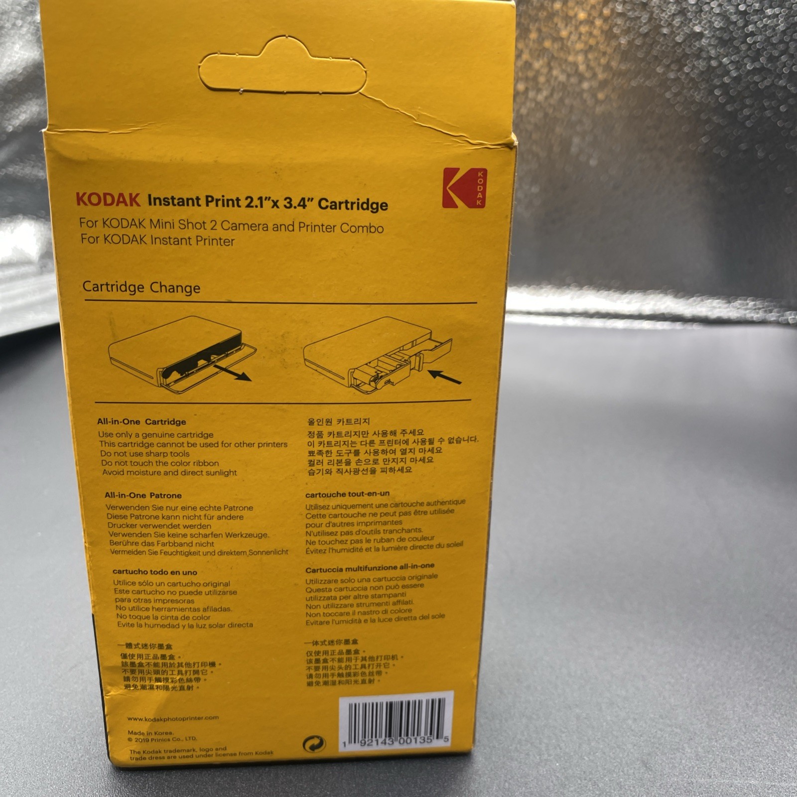 Kodak Cartridge 2.1 X 3.4 30 Sheets For Kodak Mini Shot 2 Series New Torn Box
