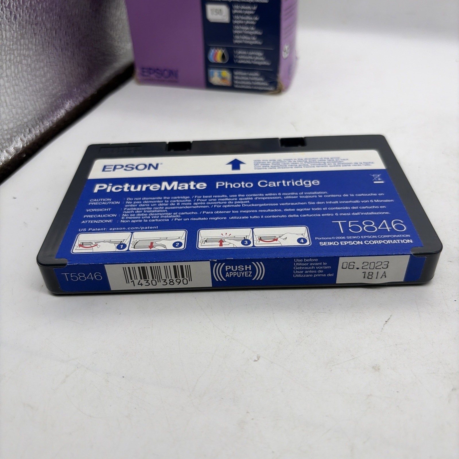 EPSON T584 Standard Capacity Ink & Paper Combo Pack