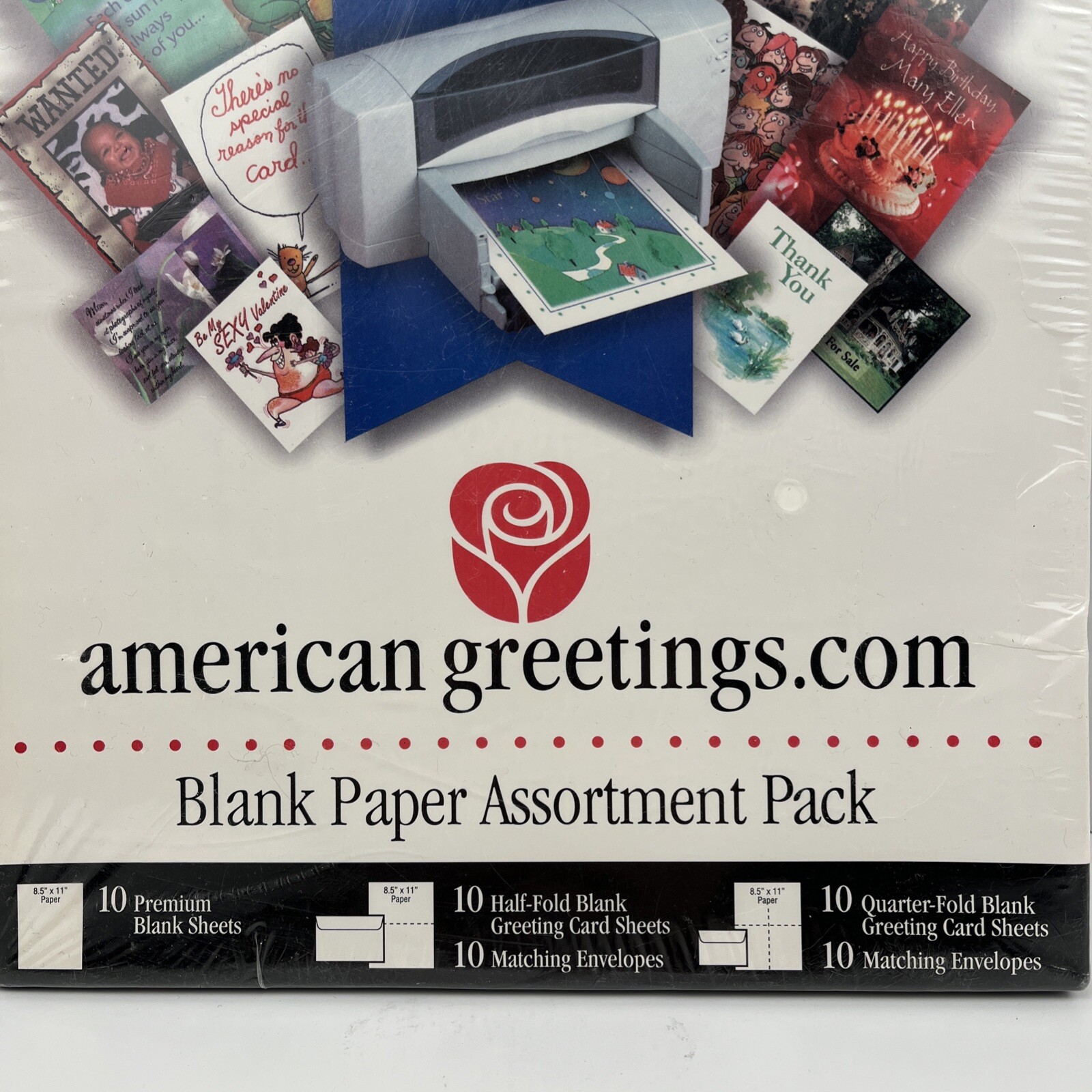 American Greetings Blank Paper Assortment Greeting Card Stock 30 Sheets 20 Env