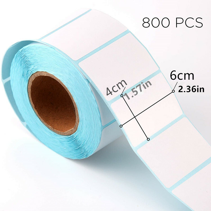 2pc WhiteSelf Adhesive Paper Adress Price Package Thermal Label Blank Tags Lot