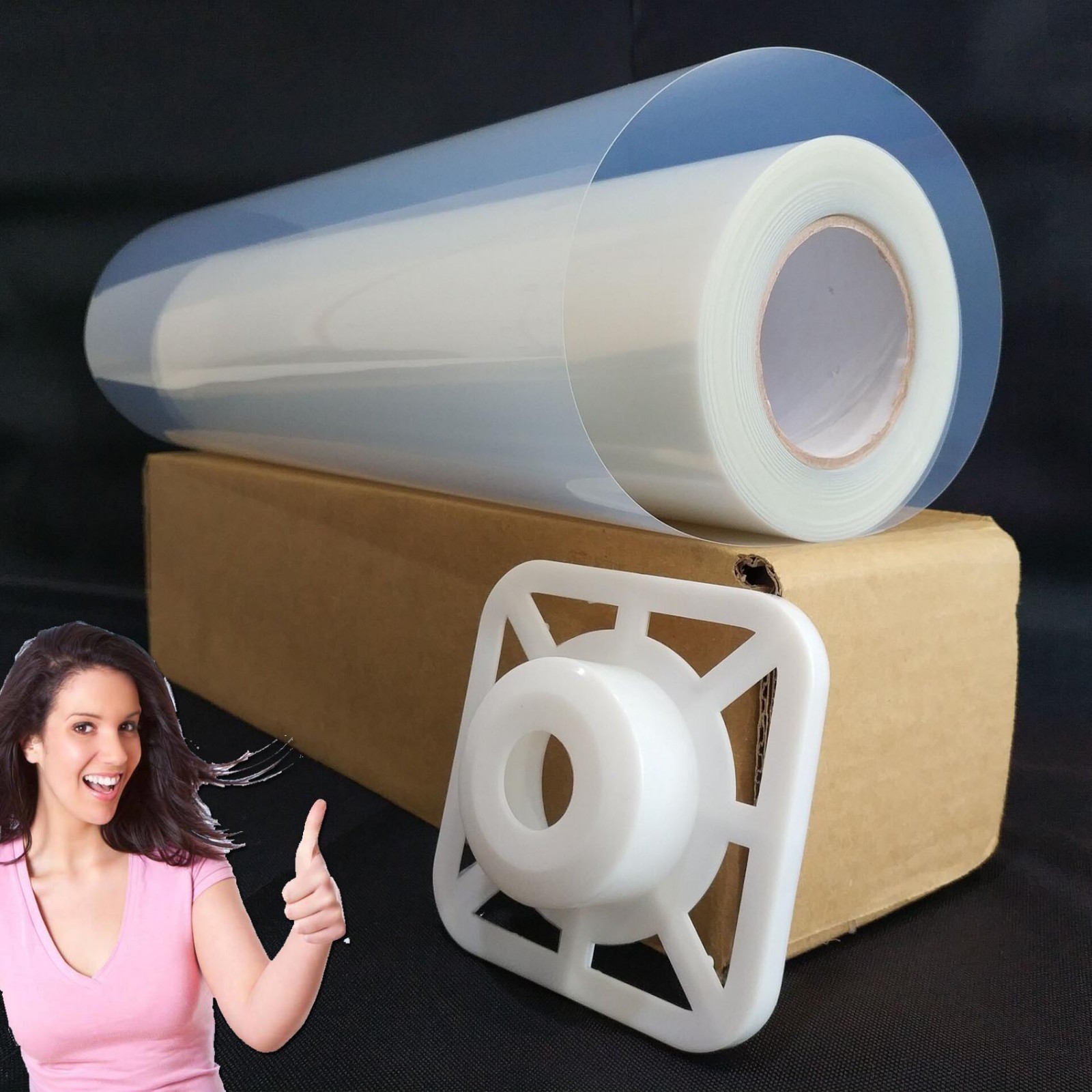 4 roll，Waterproof Inkjet Instant-Dry Screen Printing Transparency Film，13″x100ft