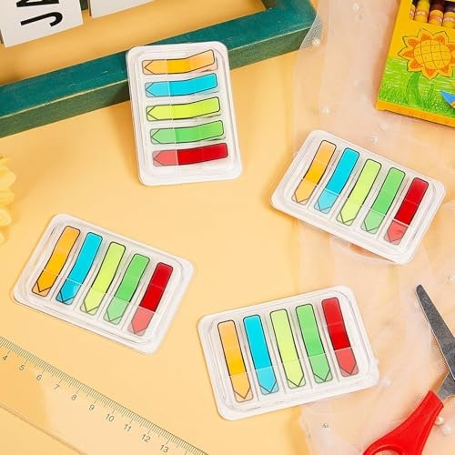 Page Markers Colored Sticky Tabs Arrow Flags Tabs with Dispenser – 5 500