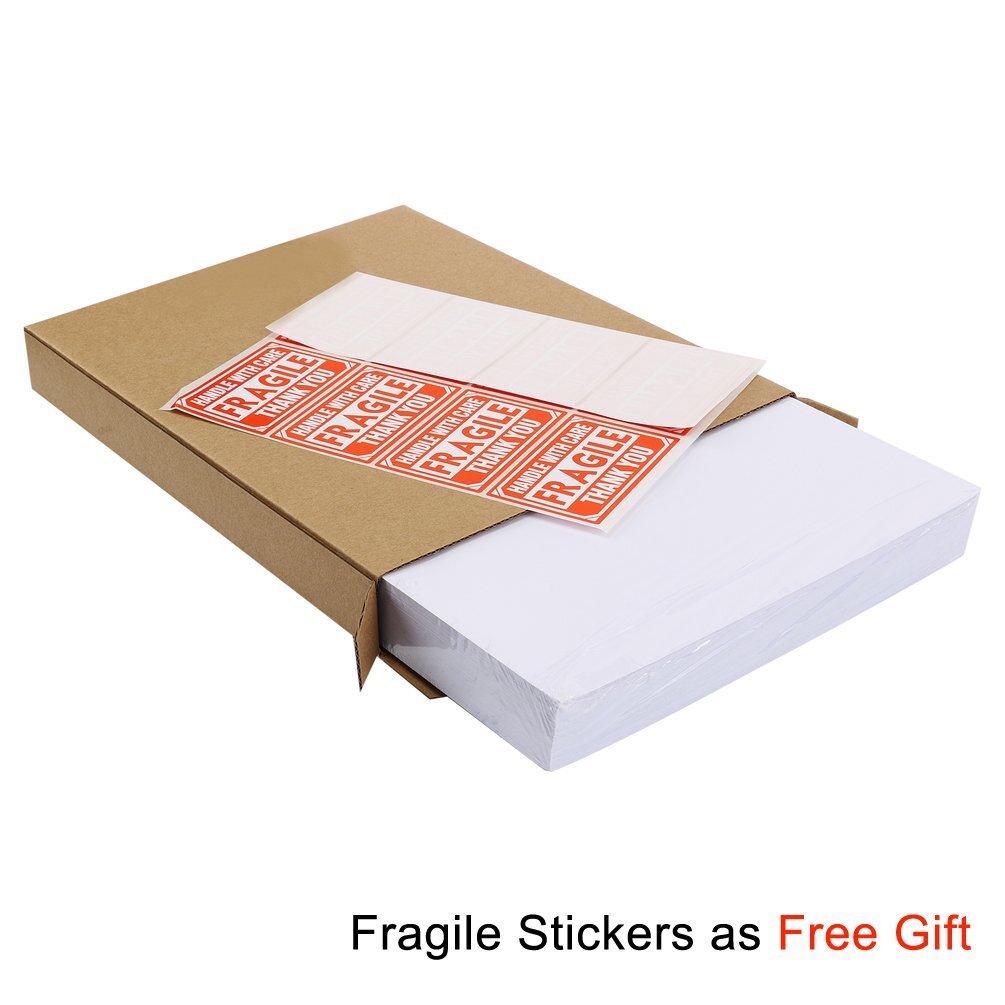 100-1000 Premium 8.5×5.5 Shipping Labels Half Sheet Self Adhesive 2 Per Sheet US
