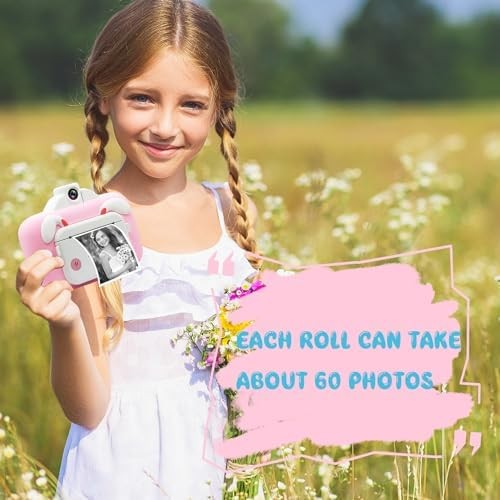 20 Rolls Print Paper for Children Instant Camera Refill Print Pape Kids Digital