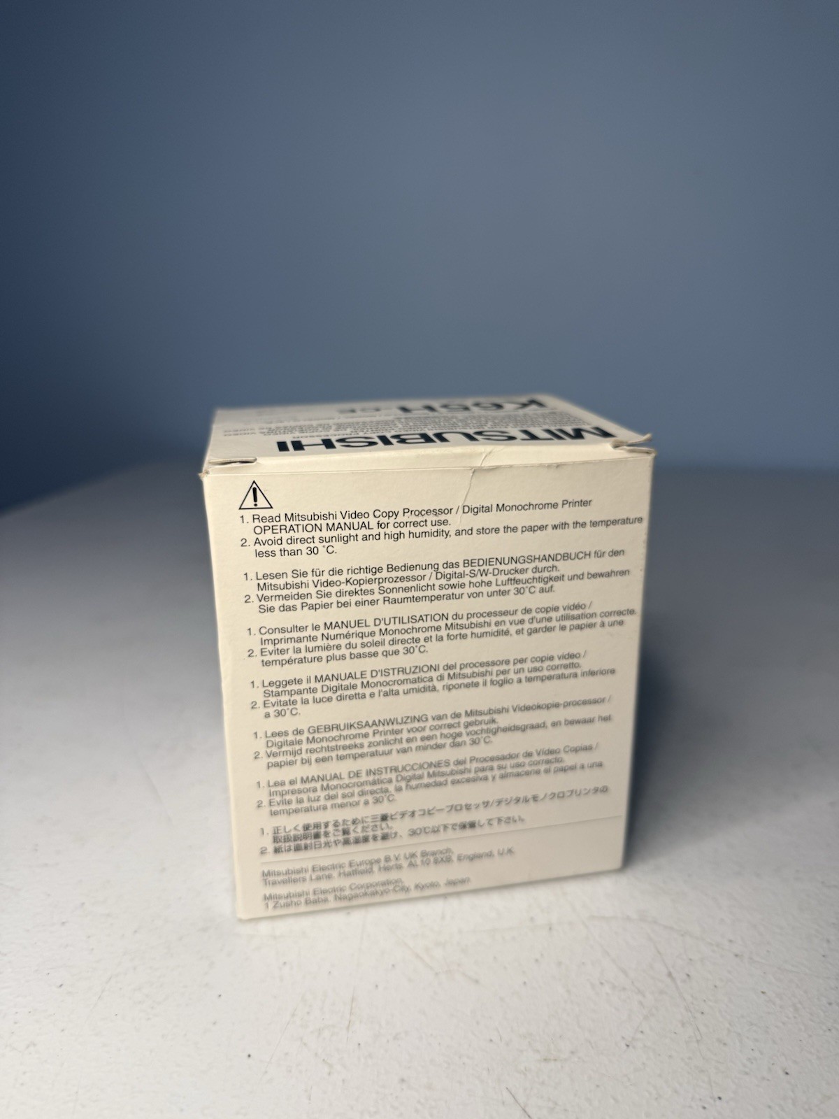 Mitsubishi K65H-CE Thermal Paper For Video Copy Processor Printer 4 NEW ROLLS