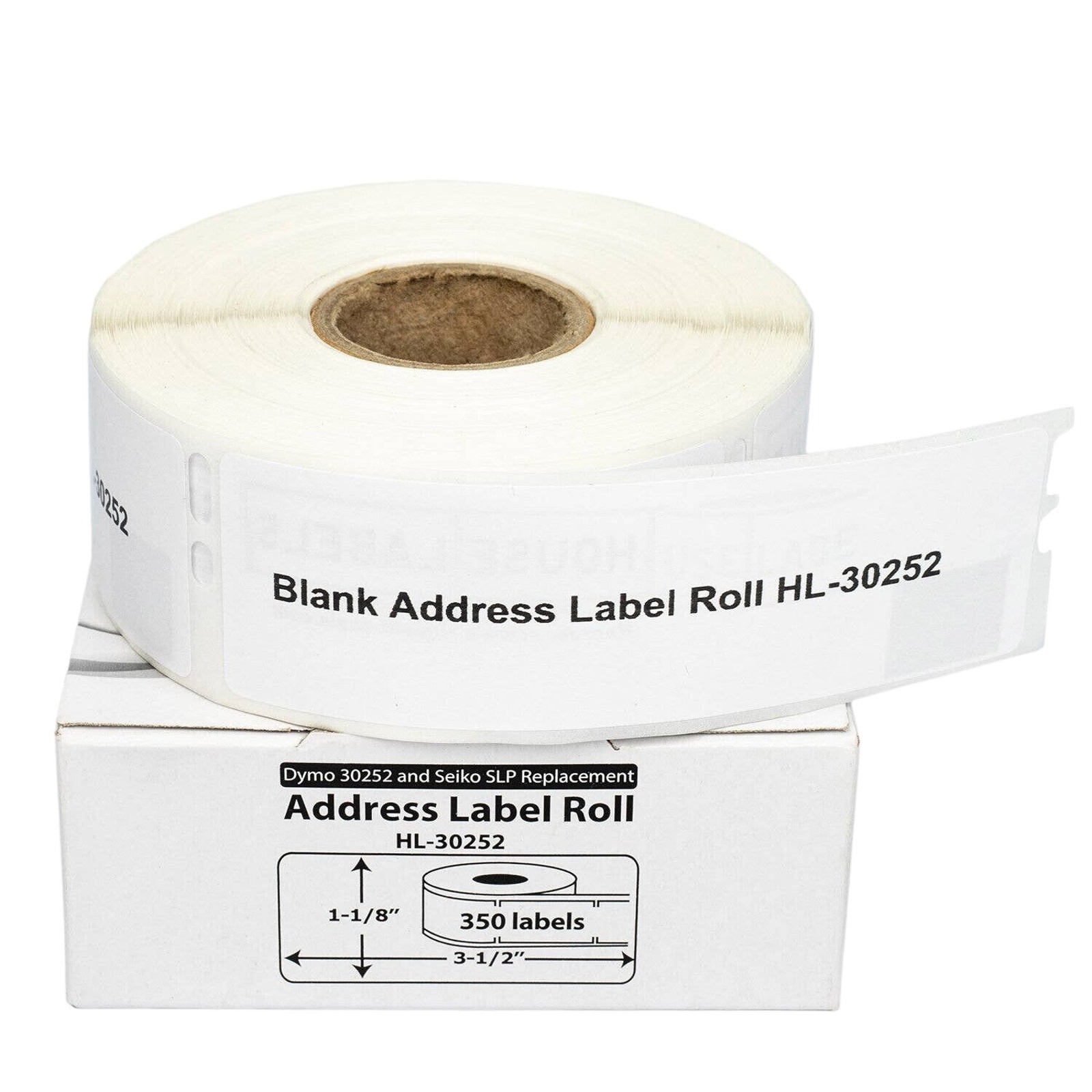 DYMO LW 30252 Direct Thermal Address Labels 1-1/8″ x 3-1/2″ Roll of 350