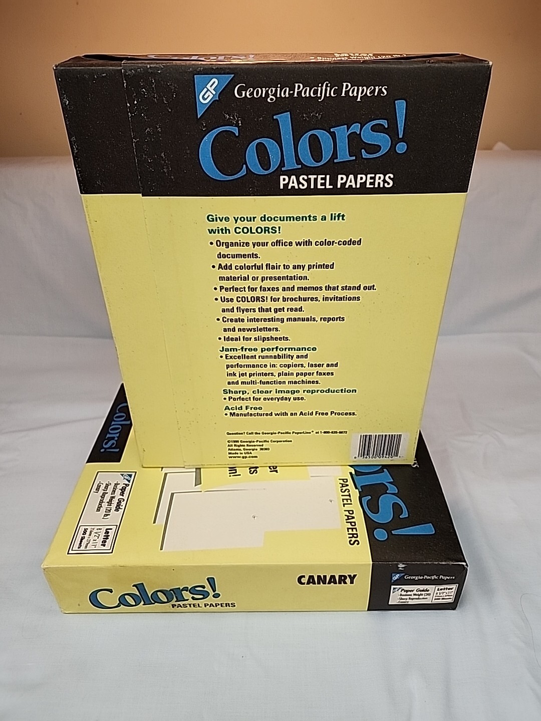 Georgia Pacific Colors Pastel Printer Paper 8 1/2″ x 11″ 20lb CANARY YELLOW