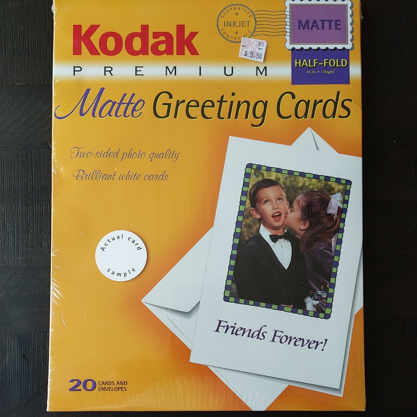 Kodak Premium InkJet Matte Greeting Card Paper (20 Sheets) 1131549 Free Shipping
