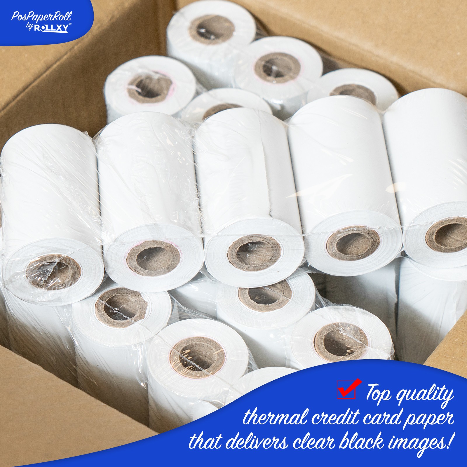 2-1/4″ x 50′ Thermal Paper for Ingenico iCT220 iCT250 i8550 TT41 TT42 50 Rolls