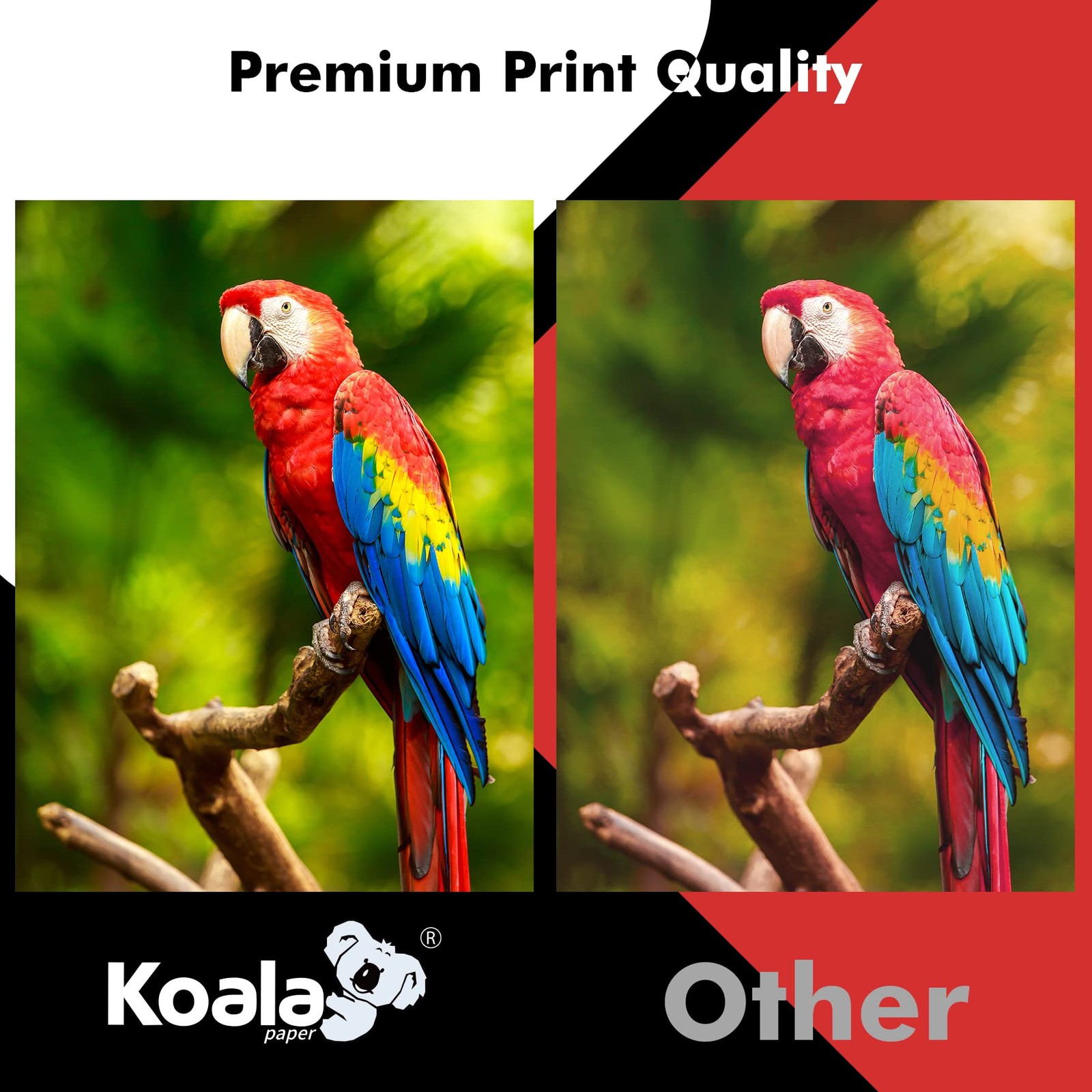 50 PCS Koala Inkjet Transparency Film 8.5×11 Inch Clear Projector Paper