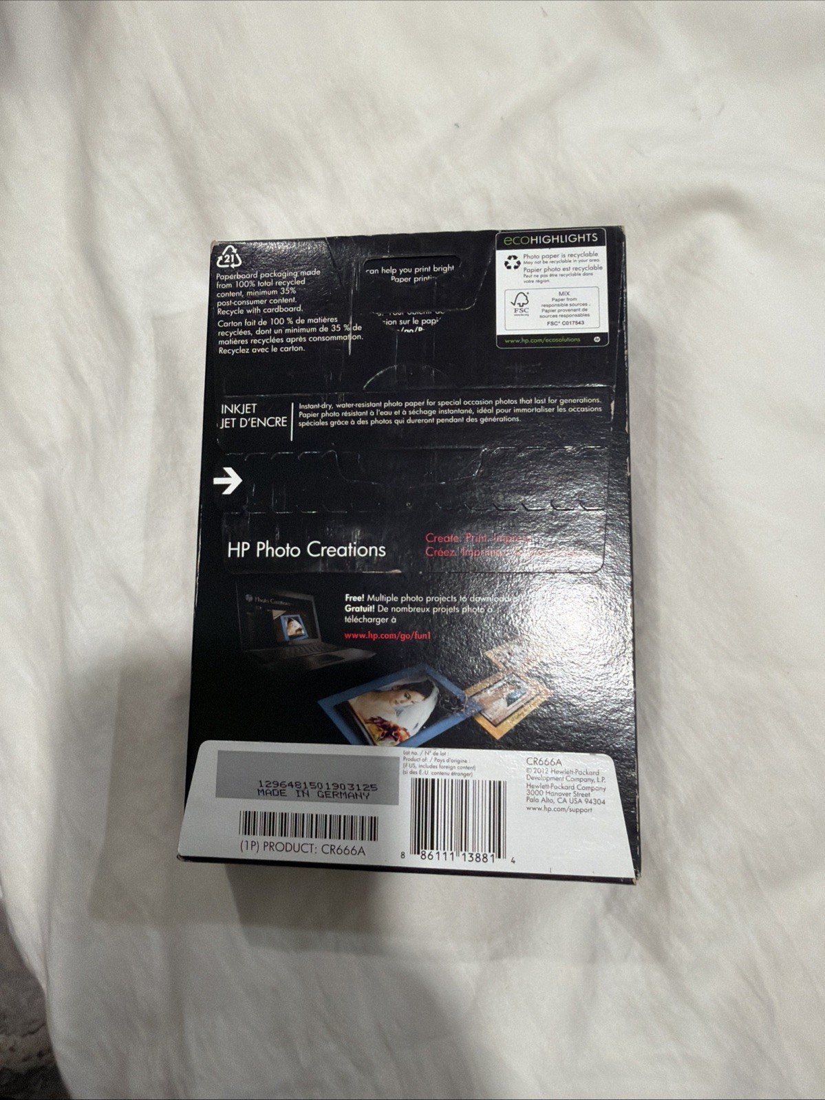 HP Premium Plus Soft Gloss Photo Paper Glossy 80lb 4×6 100pcs/Sheets (NEW)
