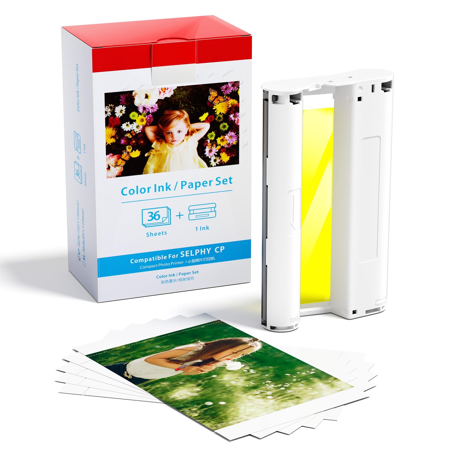 Fimax Photo Paper Compatible with Canon Selphy CP1500 CP1300 CP1200 CP910 CP100…