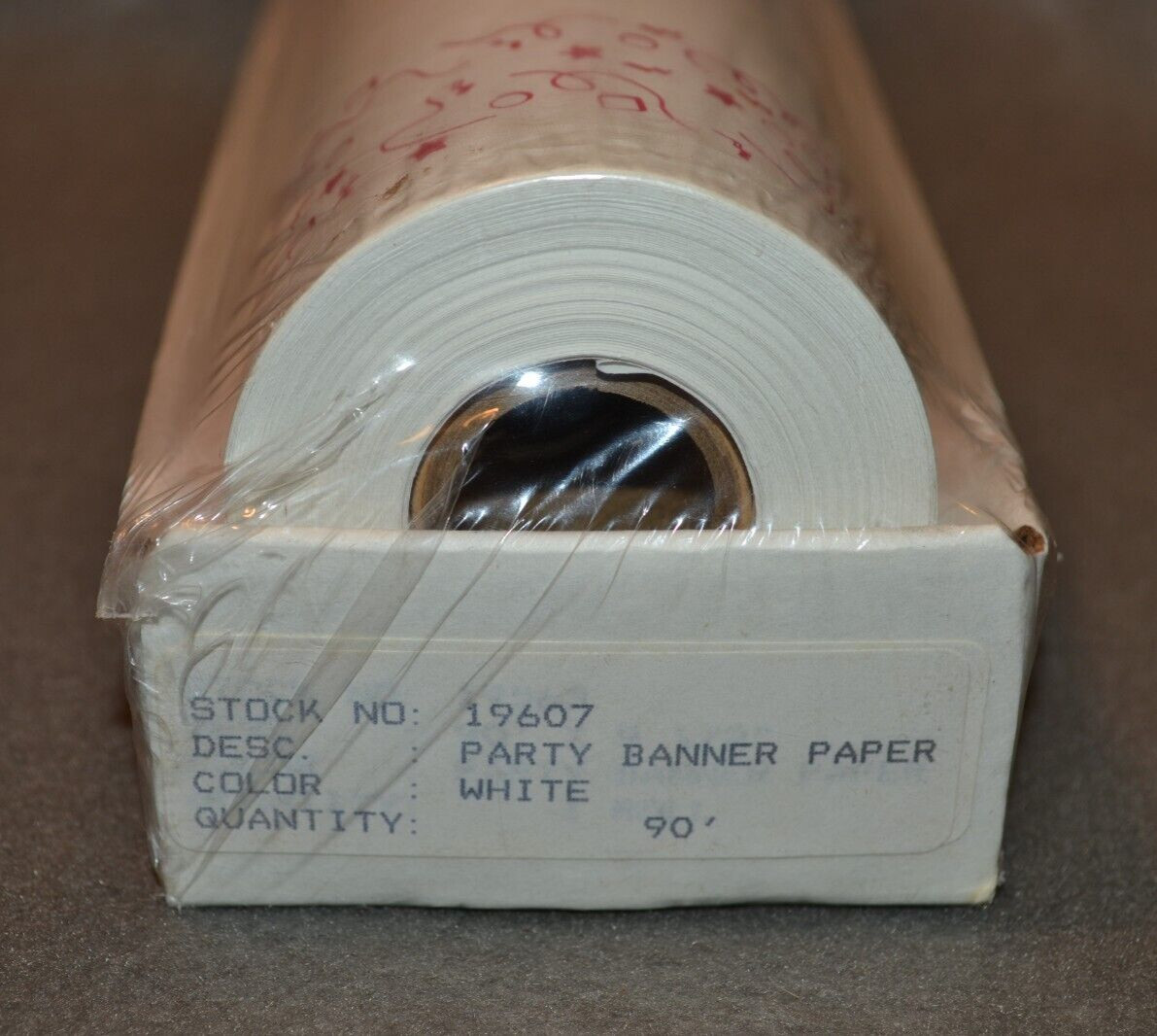 Dot Matrix Printer Paper Party Banner Office Birthday 90ft Roll NOS Vintage