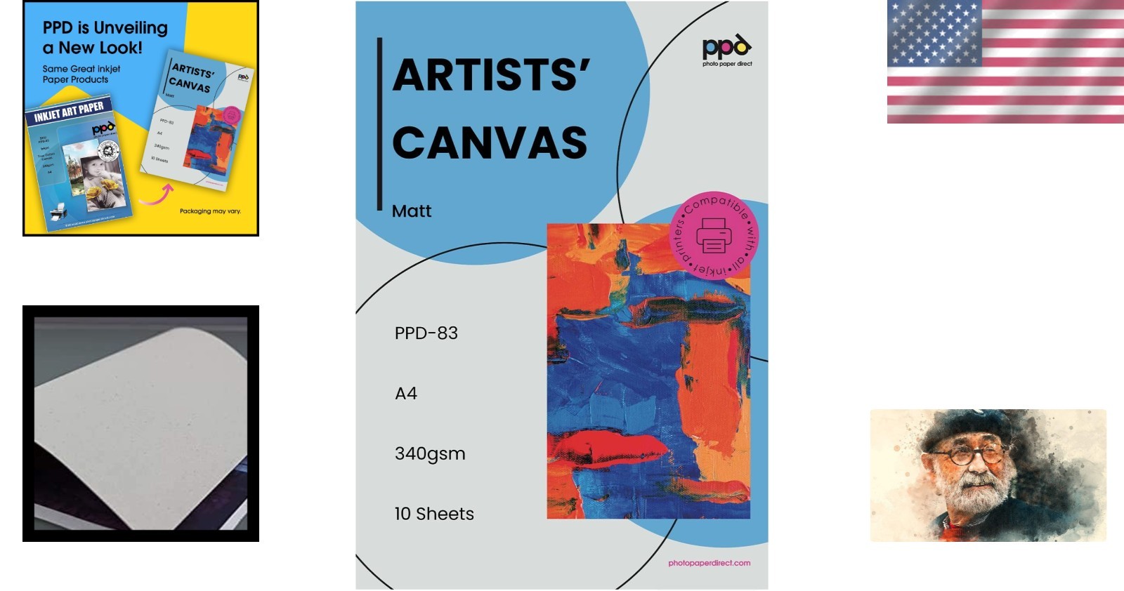 High-Quality Printable Fabric Sheets – 10 Sheets, 8.5×11” Real Cotton Canvas