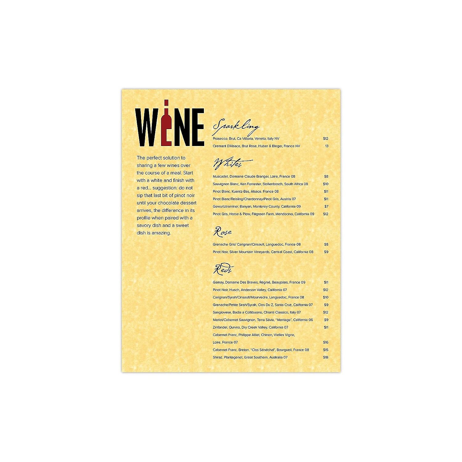 Parchment Specialty Paper, 8 1/2 x 11, 24 Lb, Gold, Pack Of 100