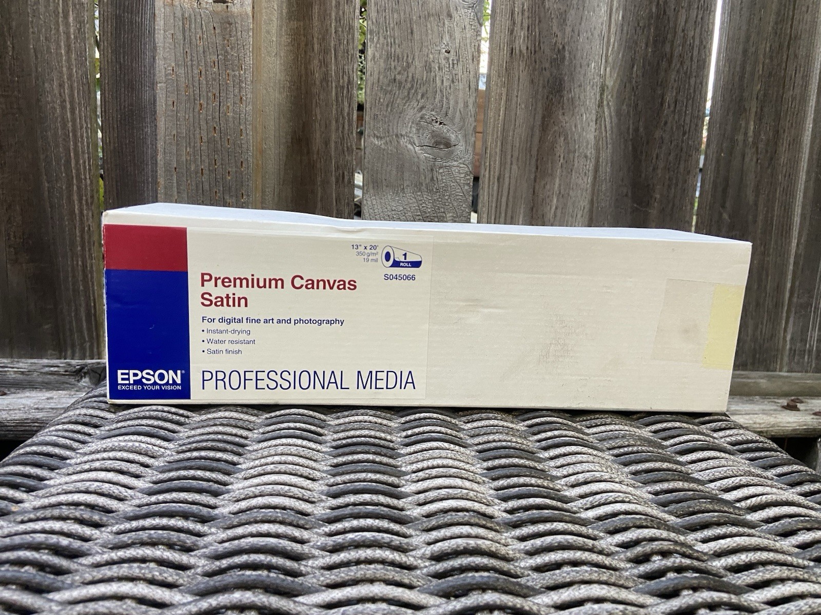 Epson Professional Media Premium Canvas Satin 13” X 20 ft Roll S045066