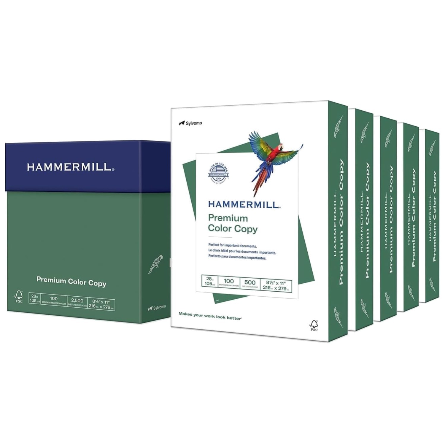 Bright White Printer Paper – 2500 Sheets | 100 Brightness