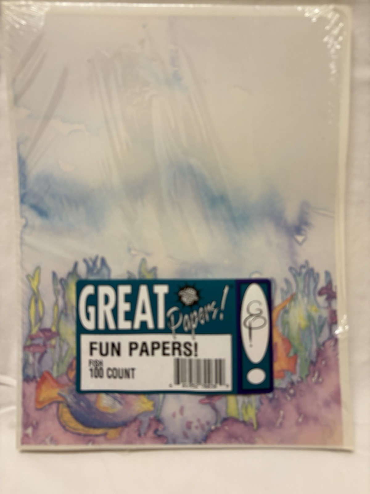Tropical Coral Reef/Tropical Fish Water Color Copy Paper 8 1/2 X 11. 100 Count