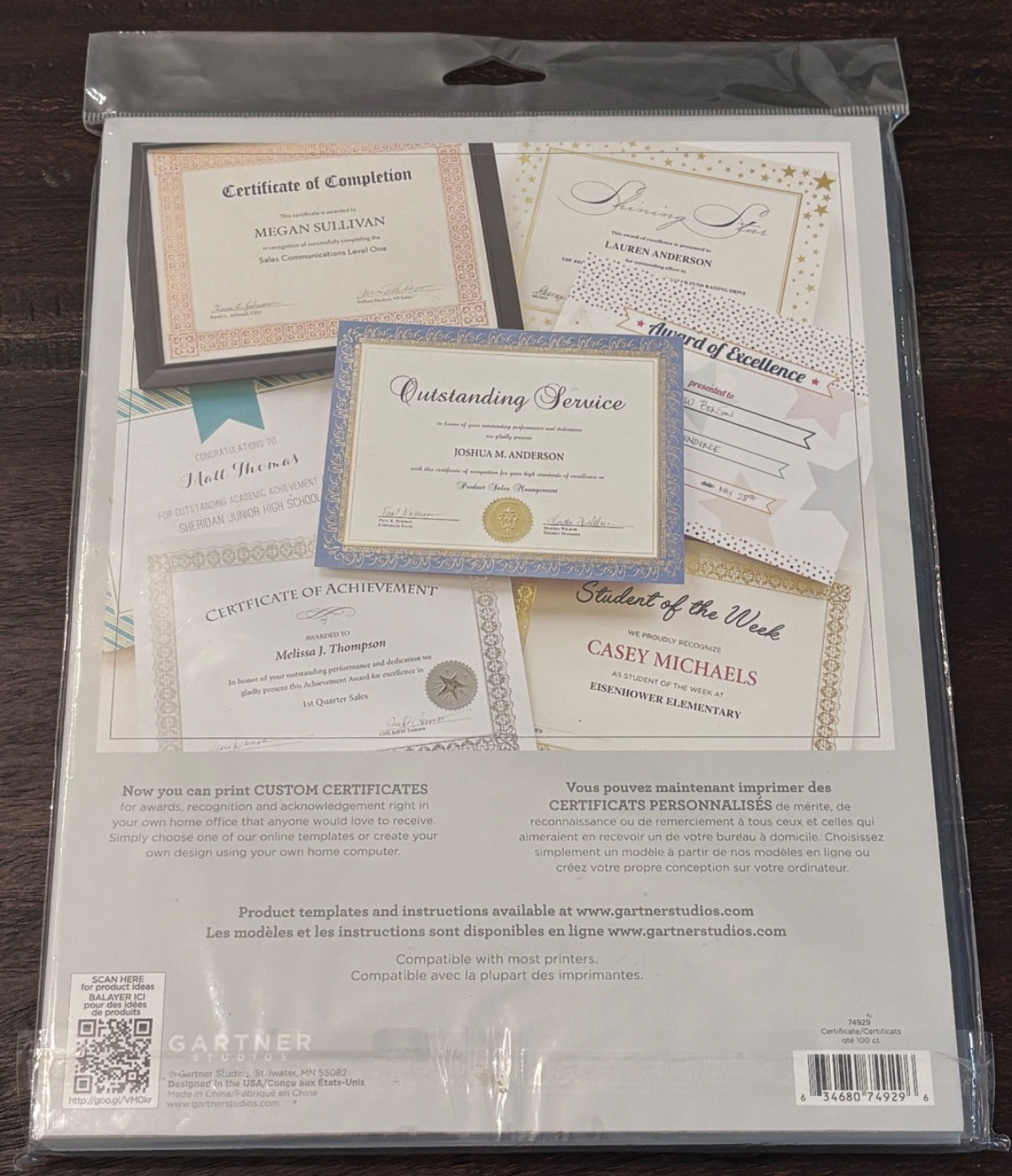 Gartner Studios – Blue Gray Certificate Paper 100ct? – Printing Awards Diplomas