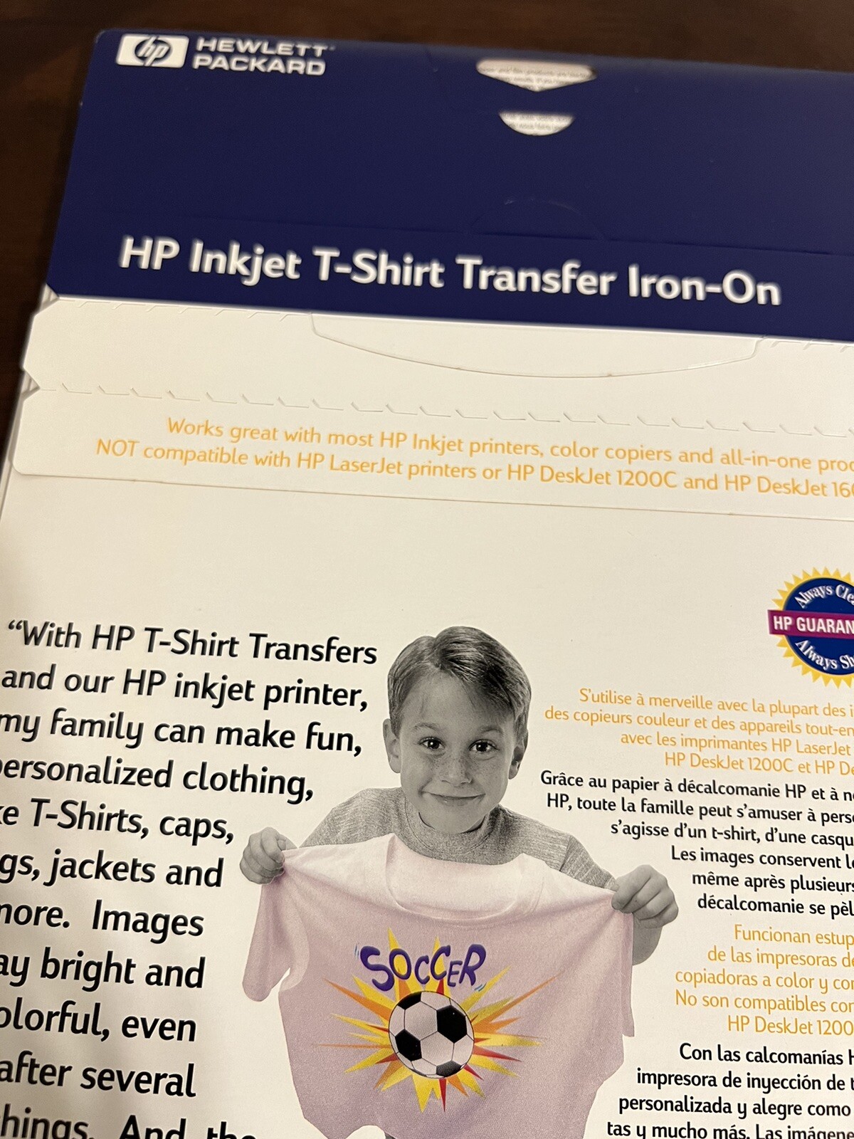 2 Packs New Sealed HP Inkjet T-Shirt Transfer Iron-On Sheets, 10 sheets New