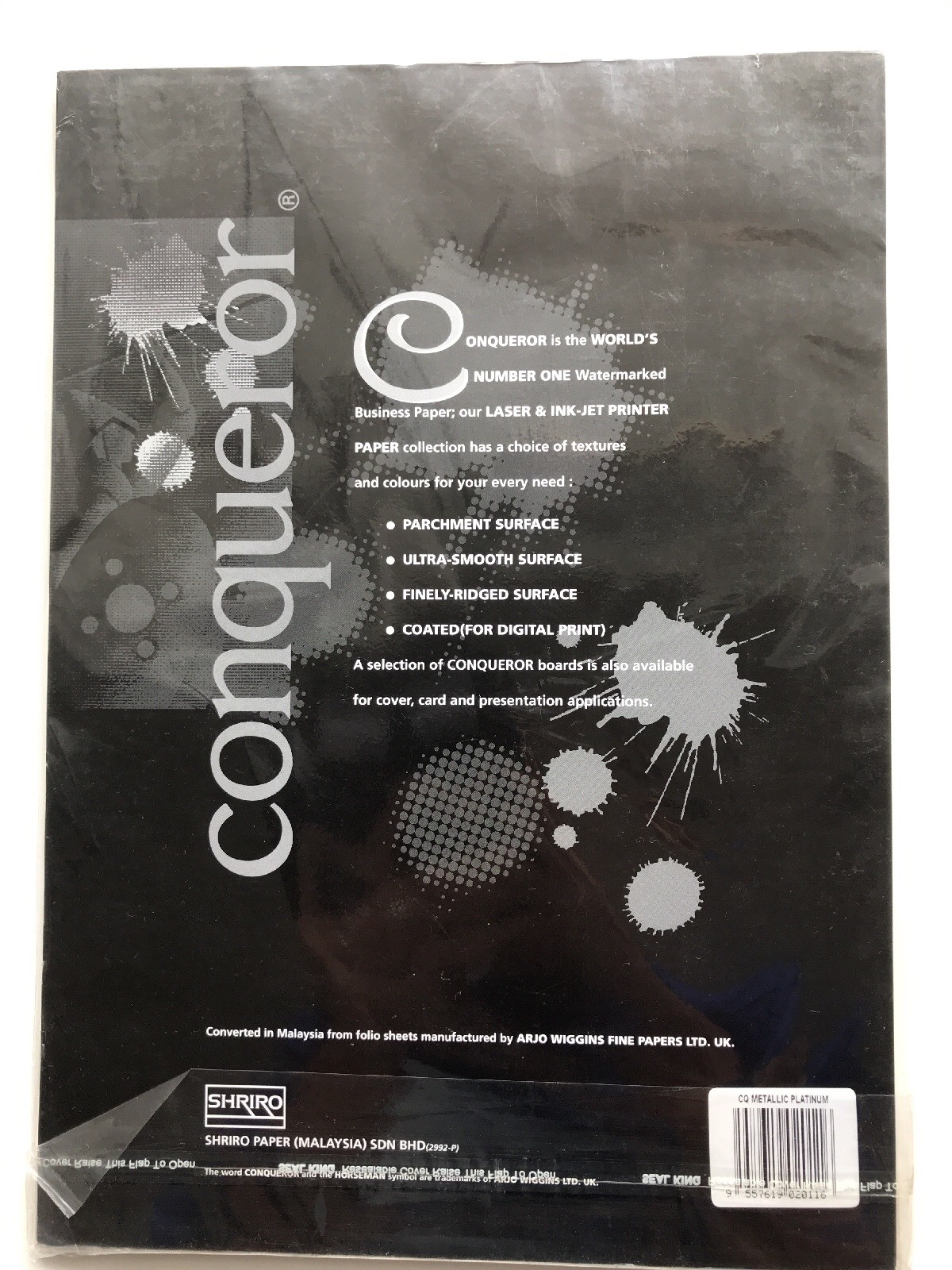 Conqueror Platinum Metallic Paper Pack A4 Bundle Pack 2 packs x 30 sheets 120gsm