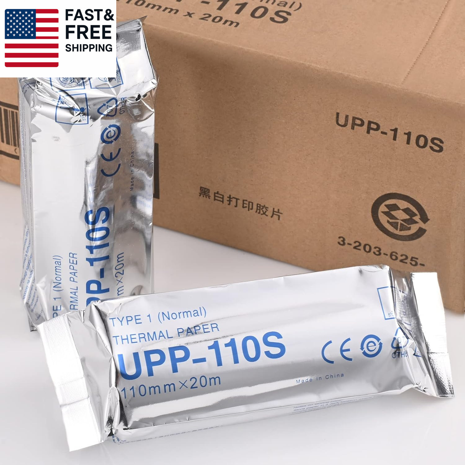 UPP-110S Type I Black and White Video Thermal Ultrasound Paper Film/Media 10 Rol