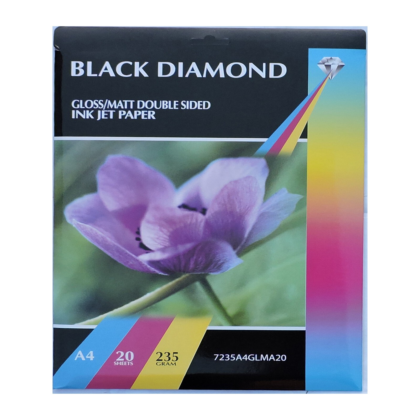 500 Sheets A4 235gsm Black Diamond Double Sided Gloss Matte Paper Wholesale