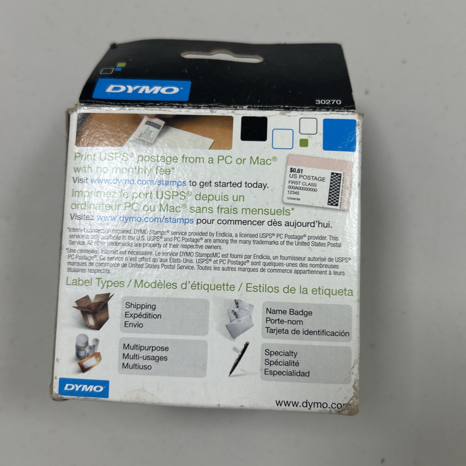 DYMO LabelWriter Continuous-Roll Receipt Paper 2-1/4″ x 300 White 30270