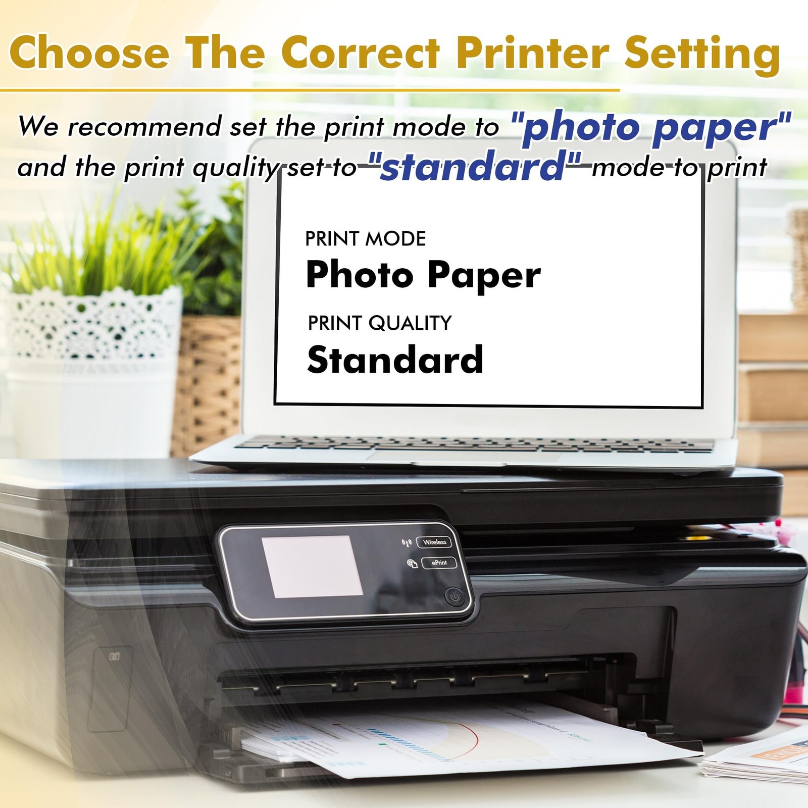 Glossy Thin Inkjet Printer Paper 8.5×14 Inch Legal Size 36LB 100 PCS