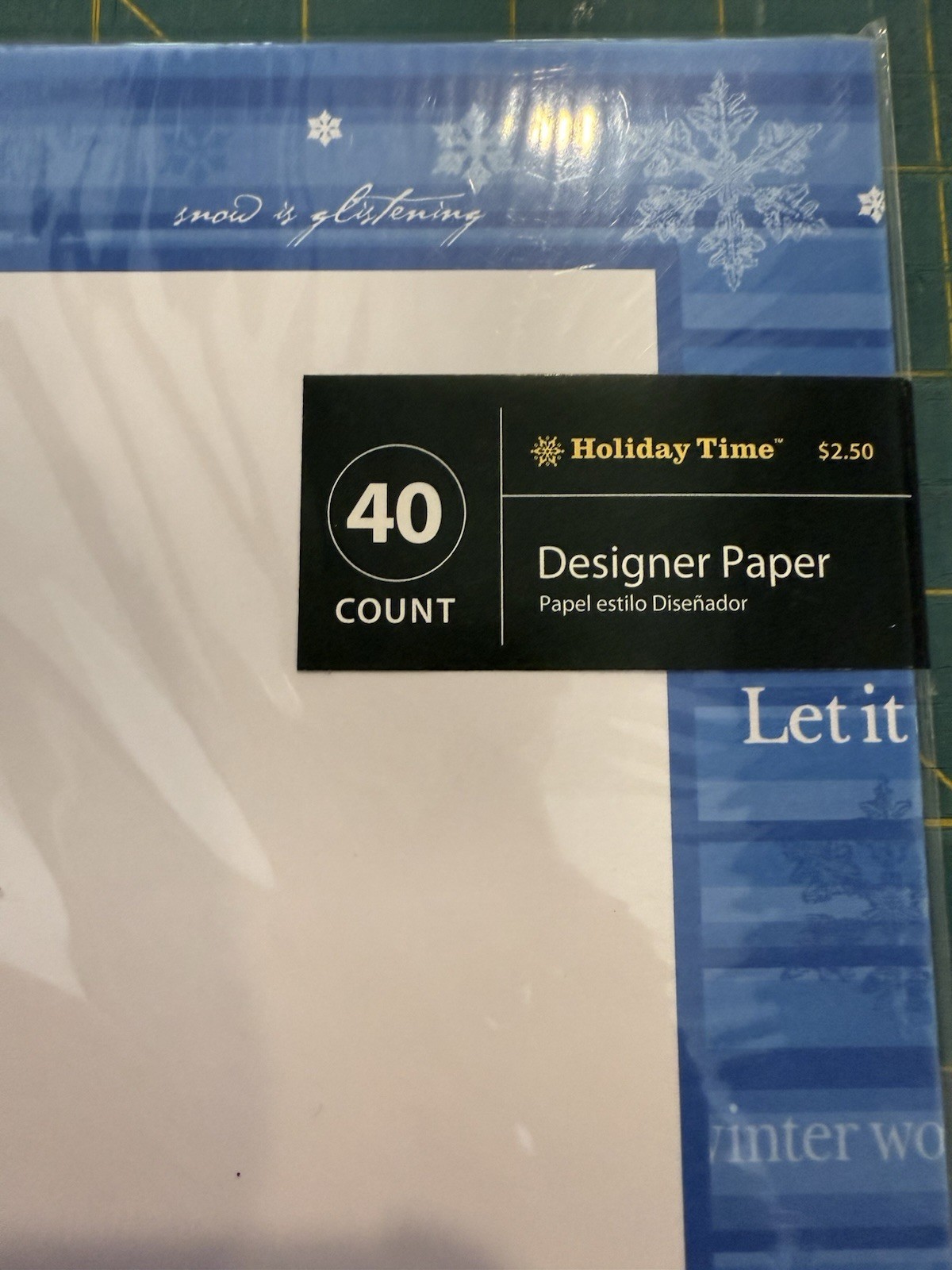 Specialty Paper 40 Sheets – Let It Snow