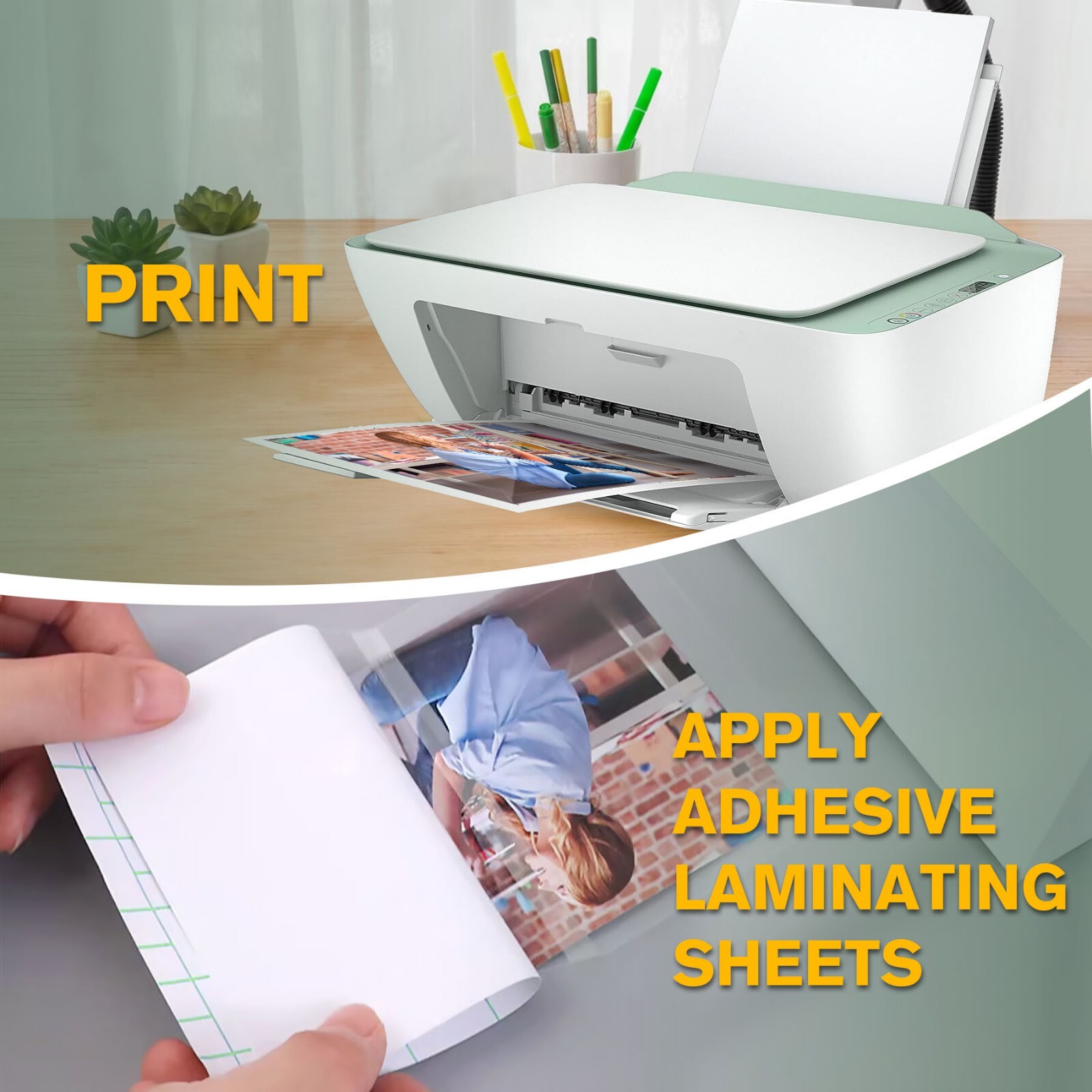 KIT Koala 100% Clear Sticker Paper for Inkjet + Self-Adhesive Laminating Sheets