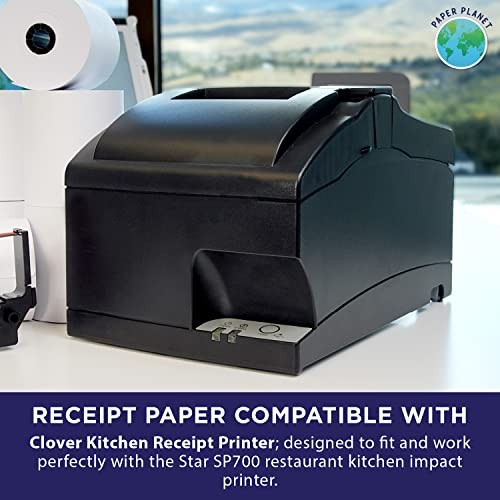 Kitchen Printer Paper for Clover Kitchen Receipt Printer 20 Rolls & 1 Ribbon