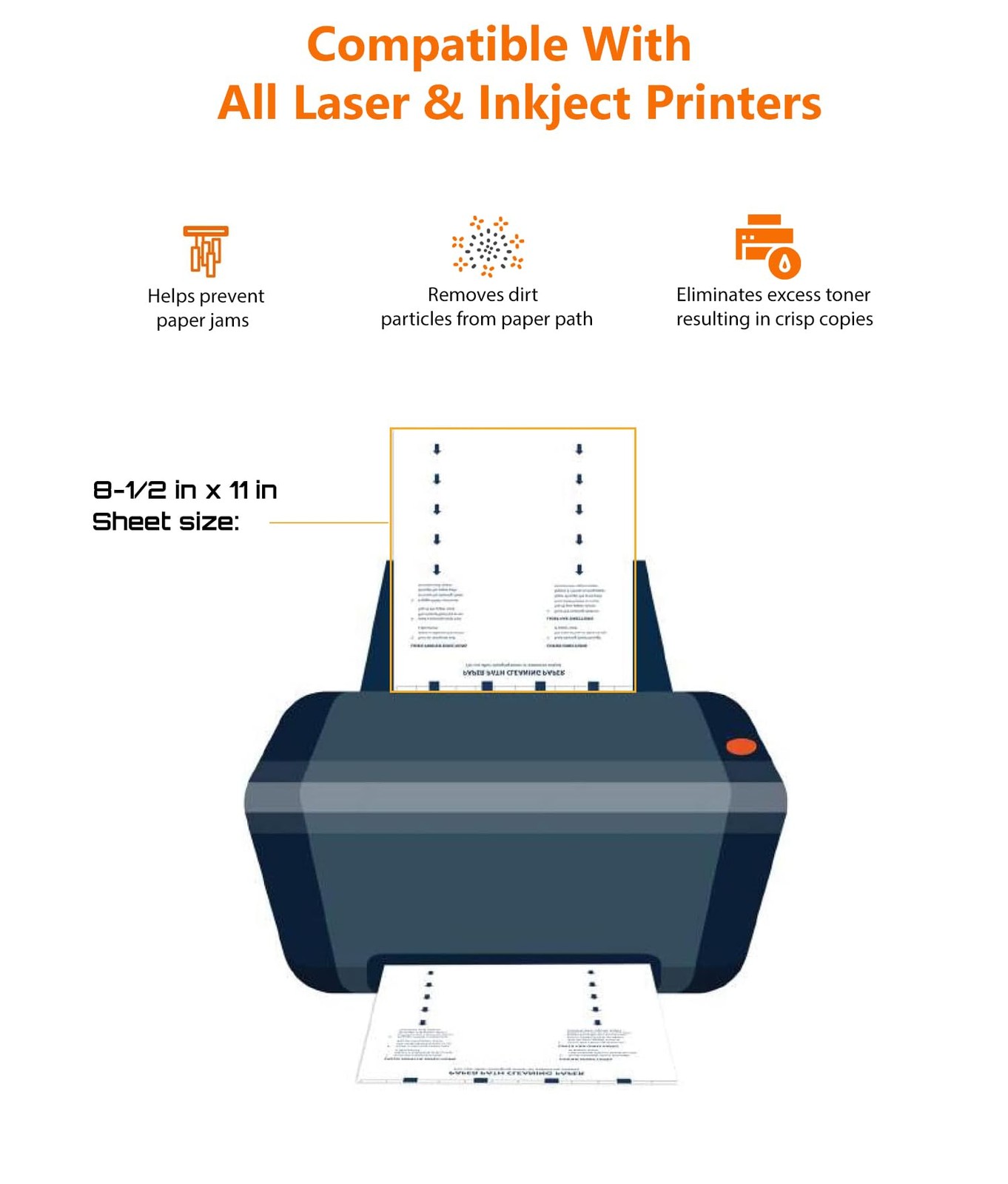 Original Printer Cleaning Sheets – Reliable Solution for Cleaning Rollers & F…