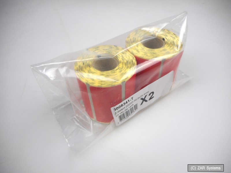 2x Zebra Z-Select 2000D 50.8×25.4mm 420 labels/roll, price/roll, 3008341-T, NEW